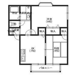 ハイカムール司の物件間取画像